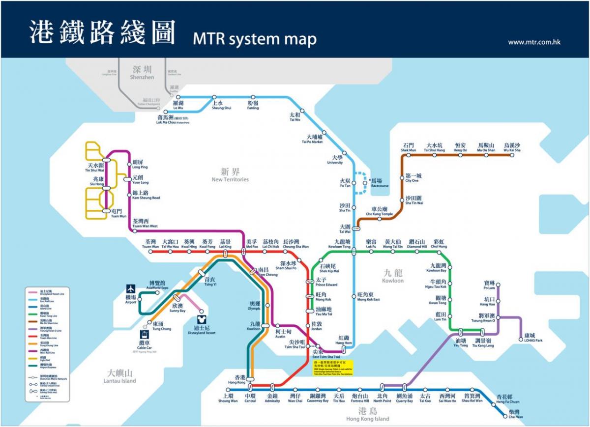 Hong Kong cső térkép