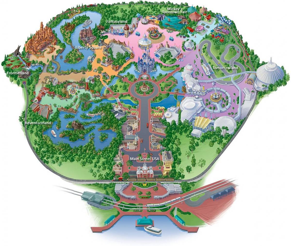 térkép Hong Kong Disneyland
