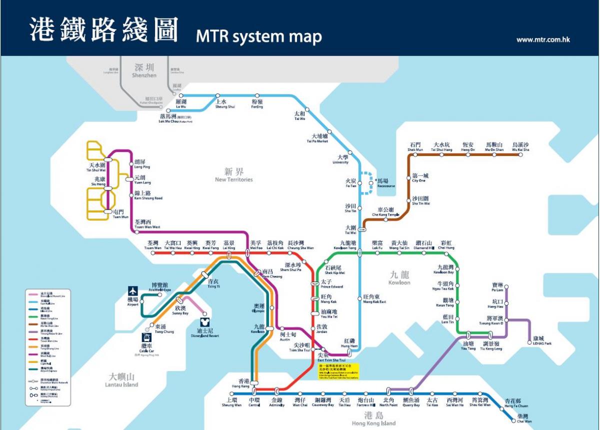 Hong Kong érdekes pontok térkép