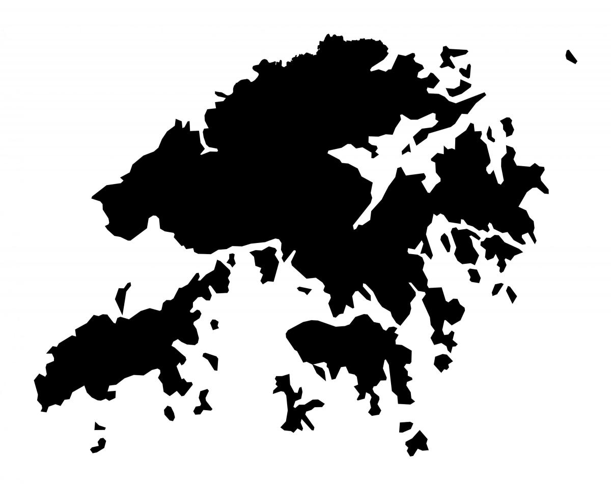 térkép Hong Kong vektor