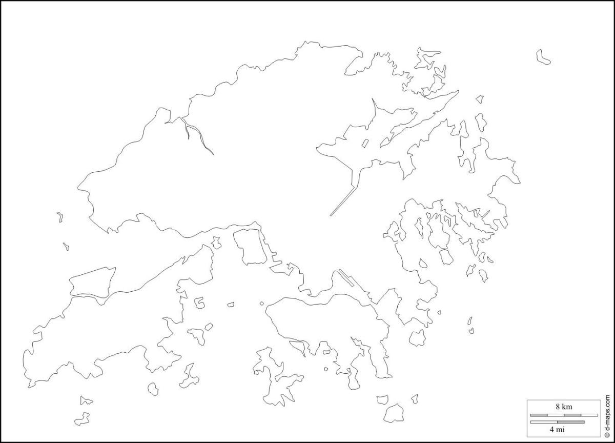 Hong Kong térkép vázlat