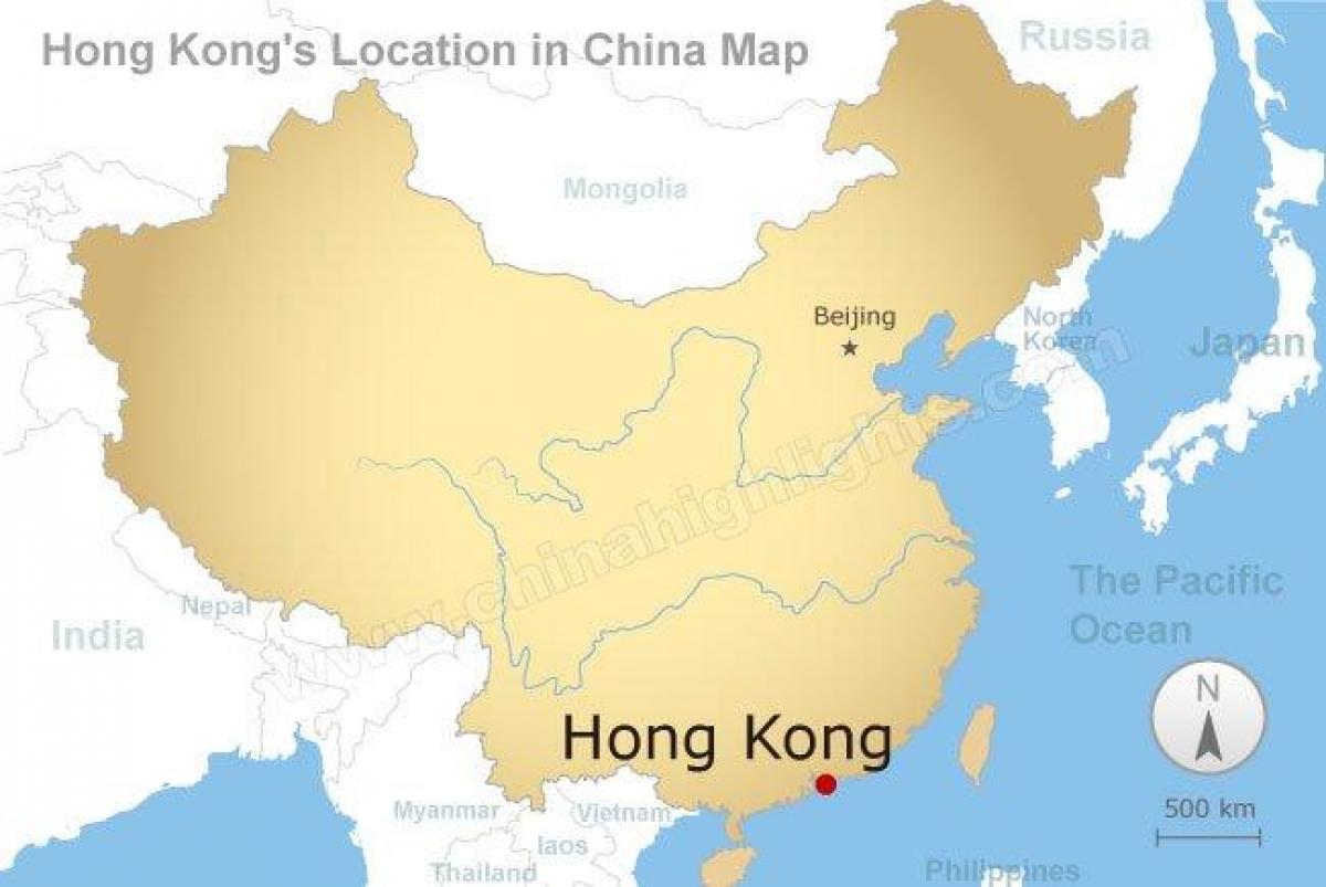 térkép Kína, Hong Kong