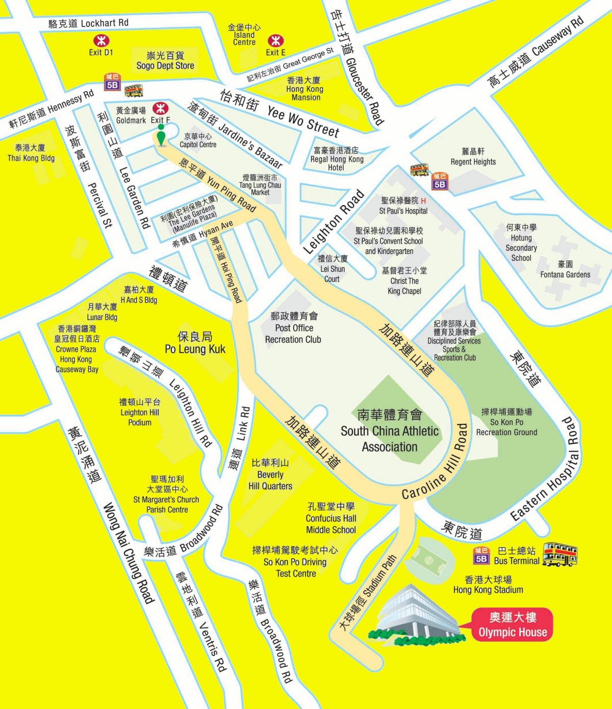 Olimpiai MTR pályaudvar térkép