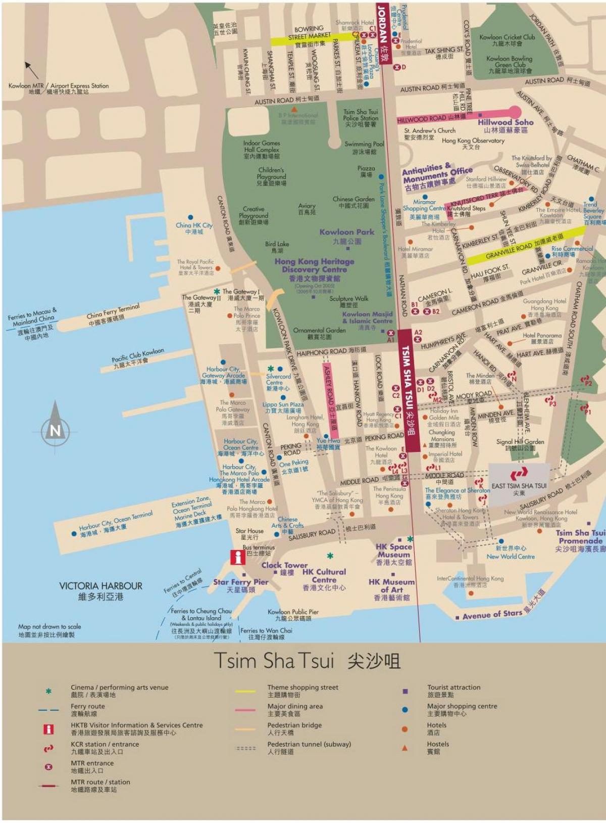 Hong Kong térkép Kowloon