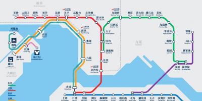 Causeway bay MTR pályaudvar térkép