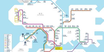 HK térkép MTR