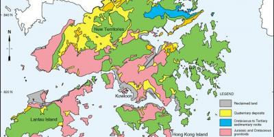 Geológiai térkép Hong Kong