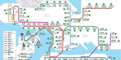 Hong Kong közlekedési térkép