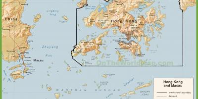 Politikai térkép Hong Kong