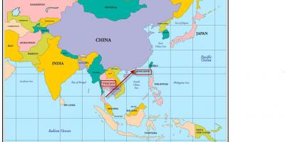 Hong Kong térkép ázsia