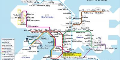 Metró térkép Hong Kong