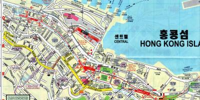 Térkép Sheung Wan-Hong Kong