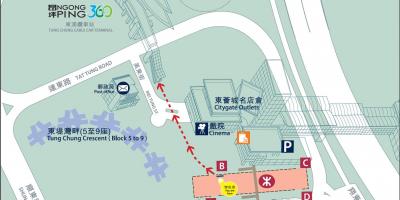Tung Chung-line MTR térkép