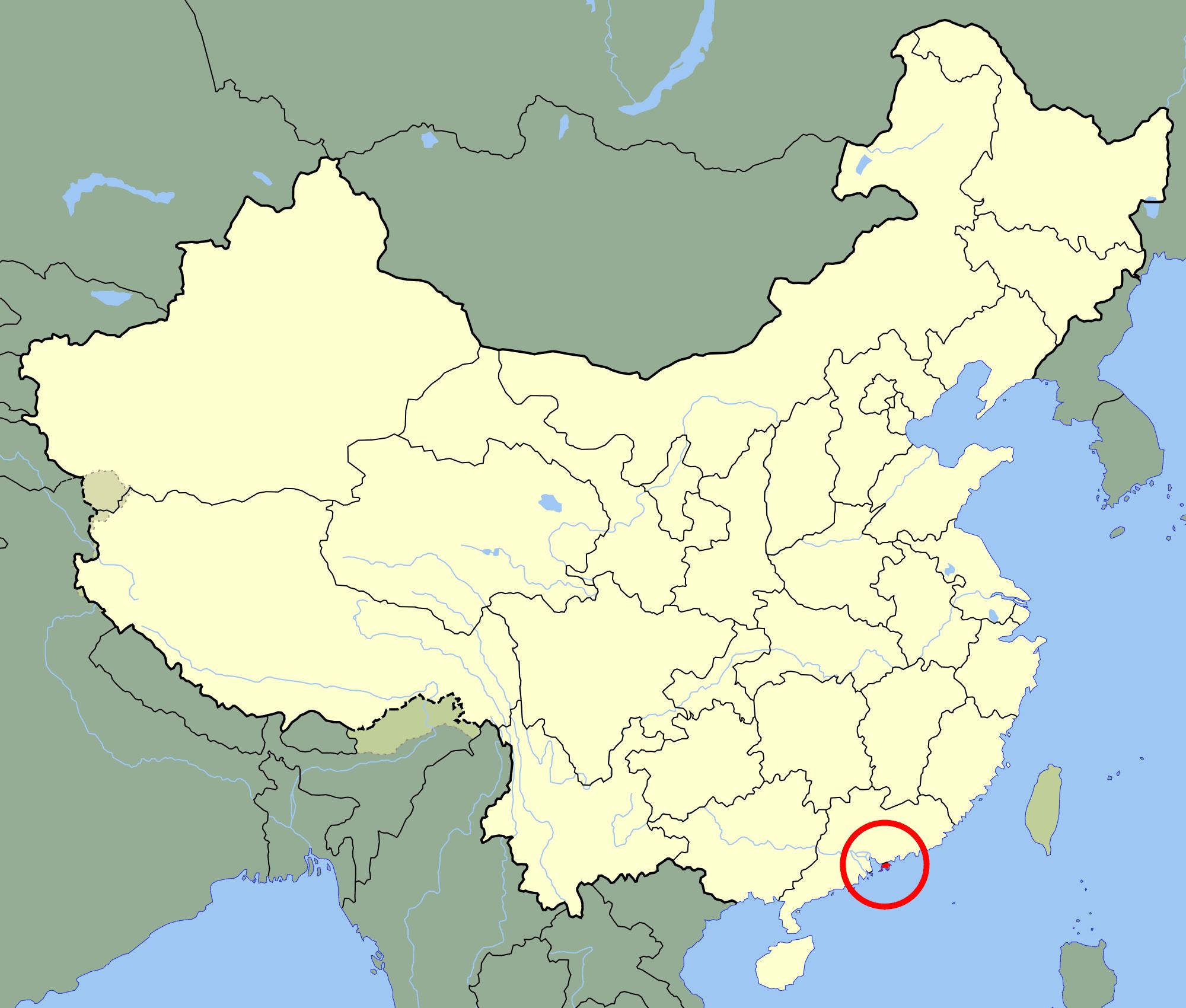 Hong Kong a térkép - Hongkongmap (Kína)