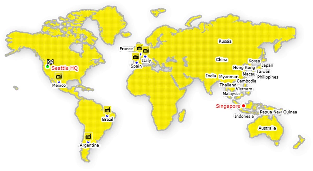 Hong Kong a világ térkép