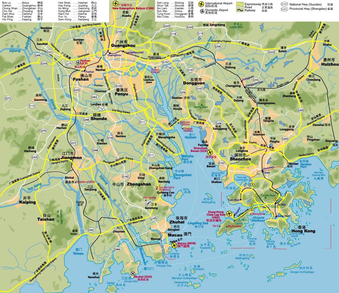 térkép Hong Kong