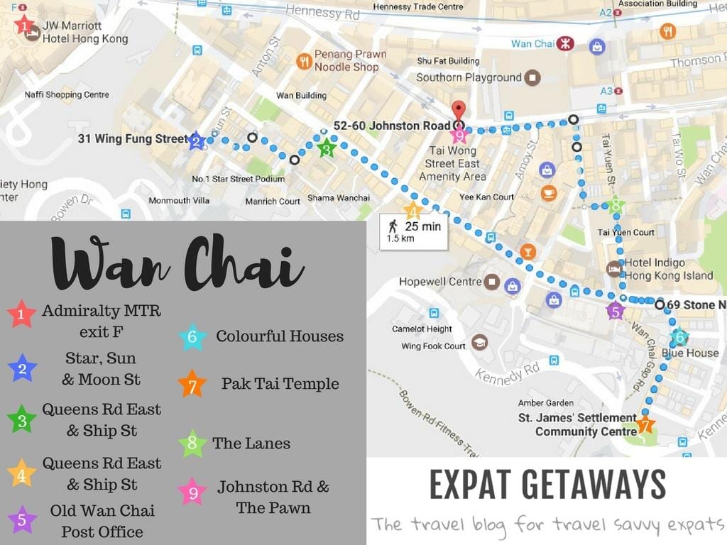 Hong Kong Wan Chai térkép