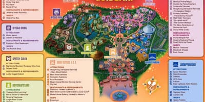 Hong kong Disneyland térkép