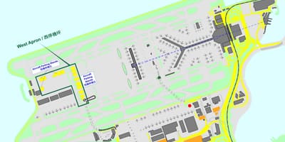 Hong Kong nemzetközi repülőtér térkép