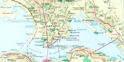 A belvárosban Hong Kong térkép