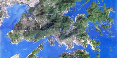 Műholdas térkép Hong Kong