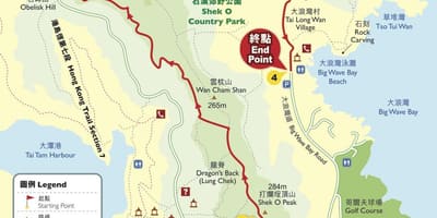 Túrázás térkép Hong Kong