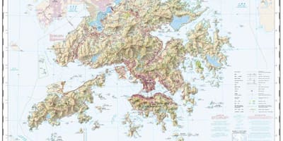 Topográfiai térkép Hong Kong