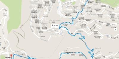 Hong Kong túraútvonalak térkép