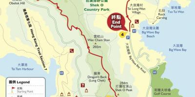 Túrázás térkép Hong Kong