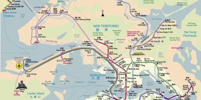 Térkép Hongkong