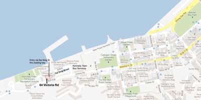 MTR Kennedy town pályaudvar térkép