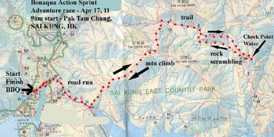 Sai Kung térkép Hong Kong