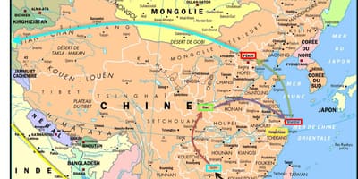 Shanghai-Hong Kong térkép